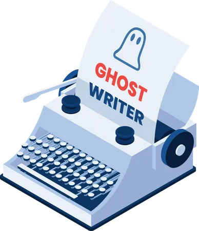 Marketing de contenu Ghostwriter  Illustration