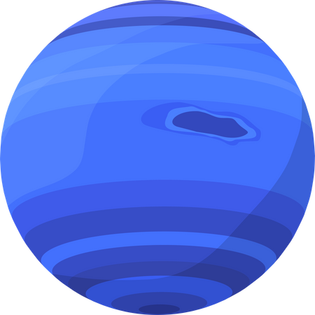 Neptune Planet  Illustration