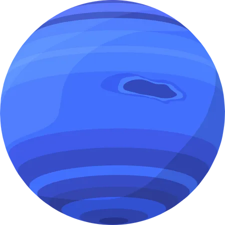 Neptune Planet  Illustration