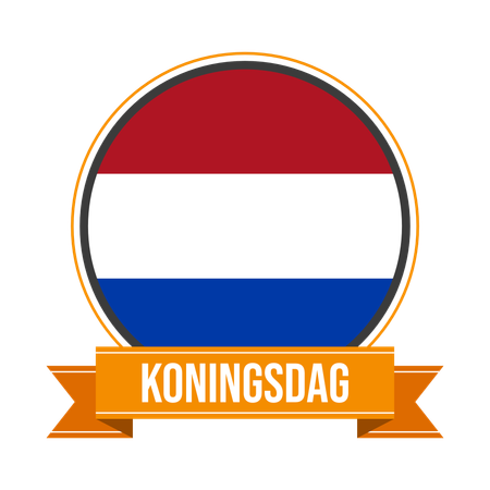 Netherlands koningsdad  Illustration