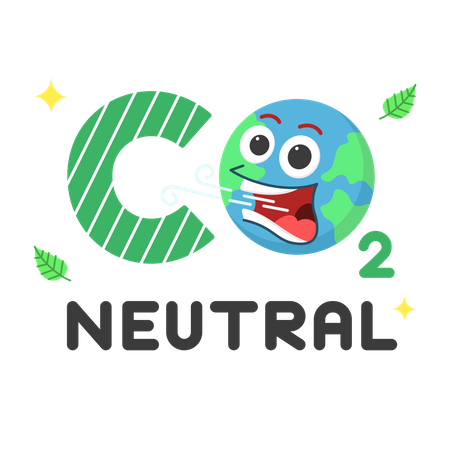 Netto-Null-Emissionen  Illustration