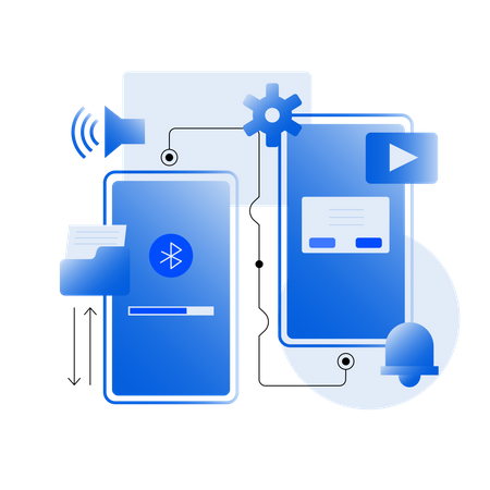 Network Connection Technology  Illustration