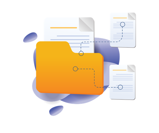 Network data folder  Illustration