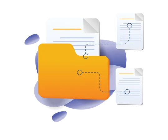 Network data folder  Illustration