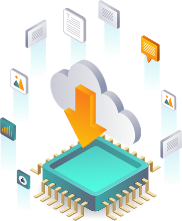 Network Data Transaction Management on Cloud Servers  Illustration