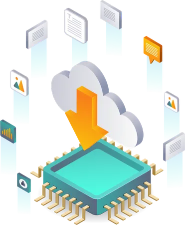 Network Data Transaction Management on Cloud Servers  Illustration