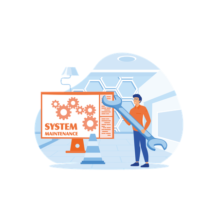 Network Maintenance  Illustration