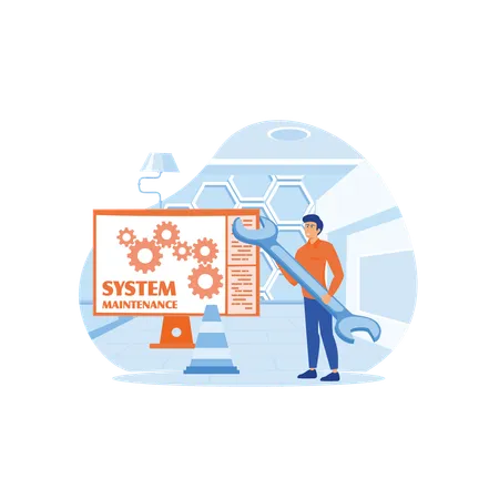 Network Maintenance  Illustration