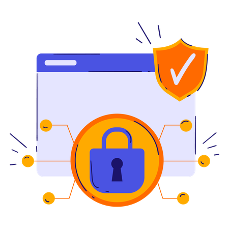 Network Security  Illustration