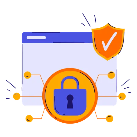 Network Security  Illustration