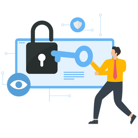 Network Security  Illustration