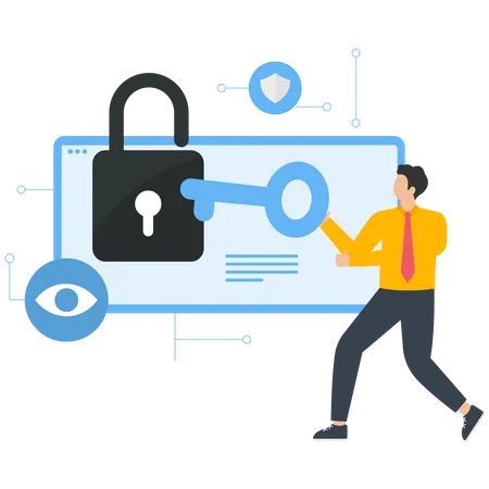 Network Security  Illustration