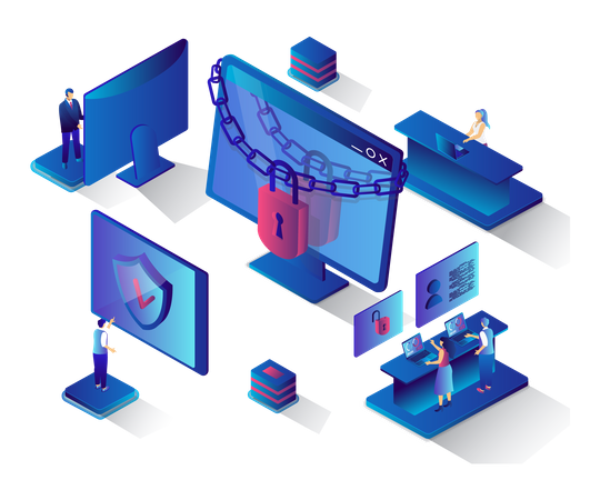 Network security  Illustration