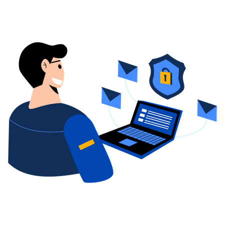 Network security  Illustration