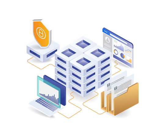 Network server endpoint management  Illustration