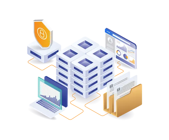 Network server endpoint management  Illustration