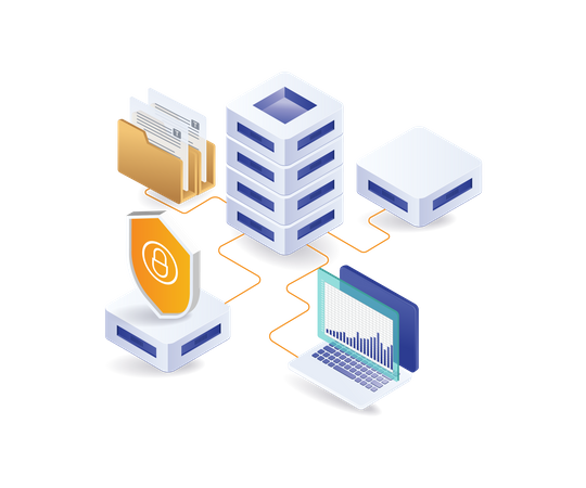 Network server endpoint management system  Illustration