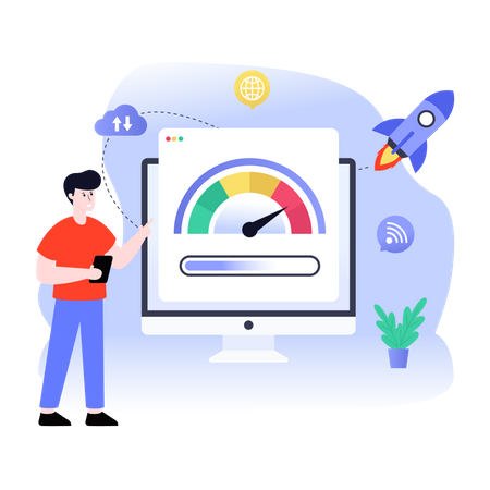 Network Speed  Illustration