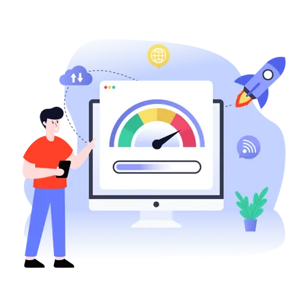 Network Speed  Illustration