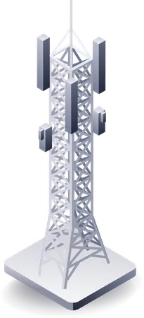 Network Tower  Illustration