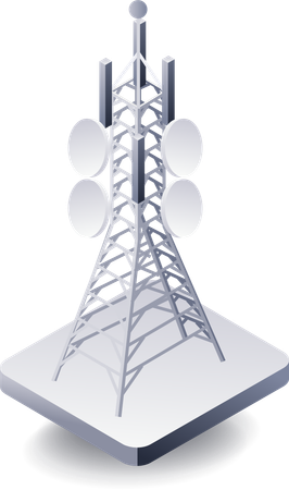 Network Tower  Illustration