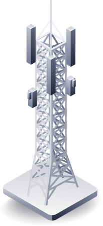 Network Tower  Illustration