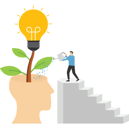 Neue Idee entwickeln  Illustration