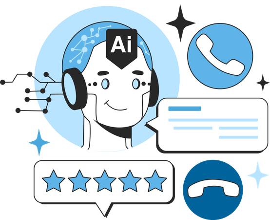 Neural network development trend in digitalization of call centers  일러스트레이션