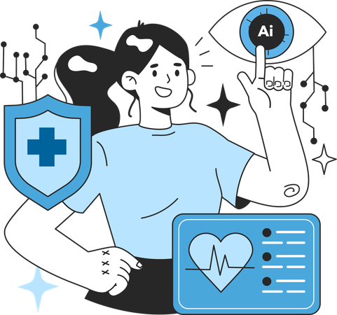 Neural network in diseases diagnosics and filtering of instrument  일러스트레이션