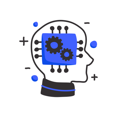 Neuro chips for people  Illustration