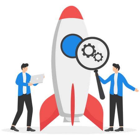 New business startup launch  Illustration