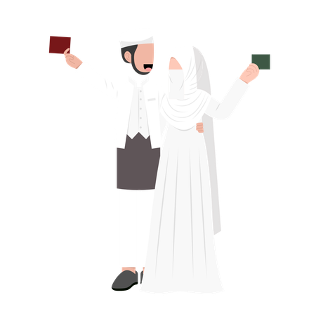 New married couple  Illustration