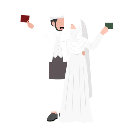 New married couple  Illustration