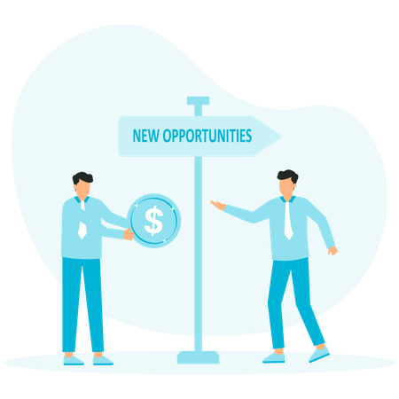 New opportunities in increasing income  Illustration