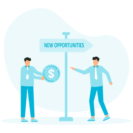 New opportunities in increasing income  Illustration