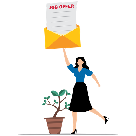 New position for higher salary  Illustration