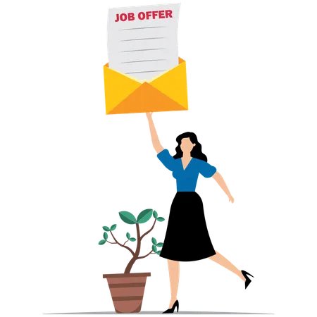 New position for higher salary  Illustration