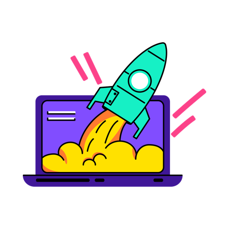 New project launch  Illustration