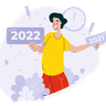 year 2022 illustrations free