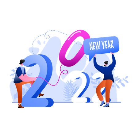 New Year 2022  Illustration