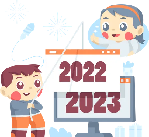 New Year 2023 Illustration