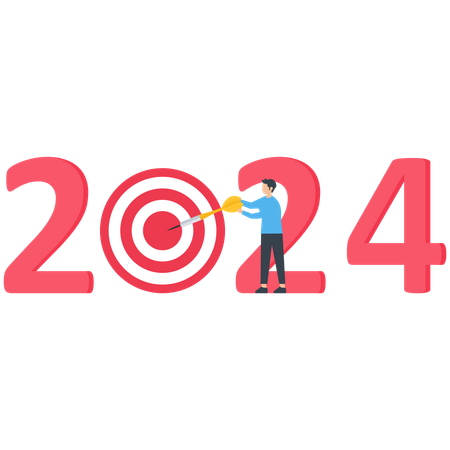 New Year 2023 target  Illustration