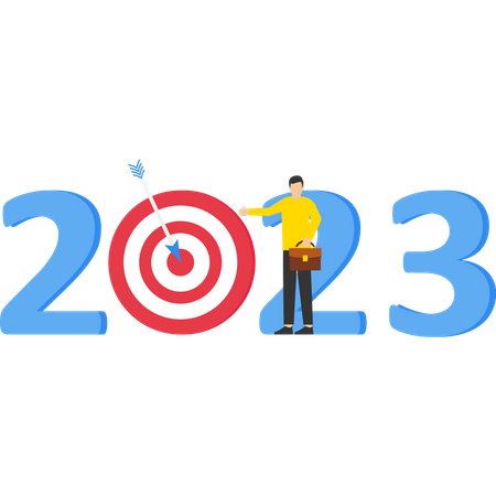 New Year 2023 target  Illustration