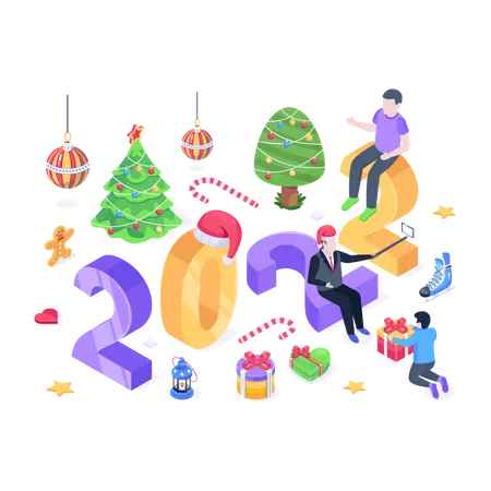 New Year Activity Illustration