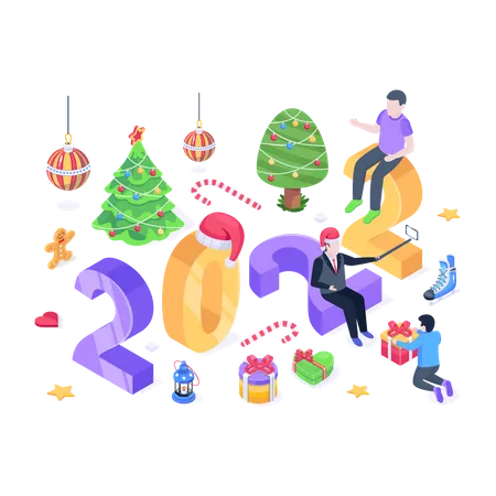 New Year Activity  Illustration