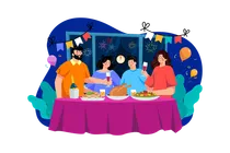 New Year Celebration With Family