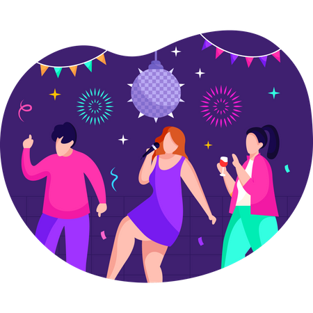 New Year Party  Illustration