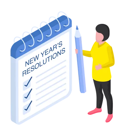 New Year Resolutions Illustration