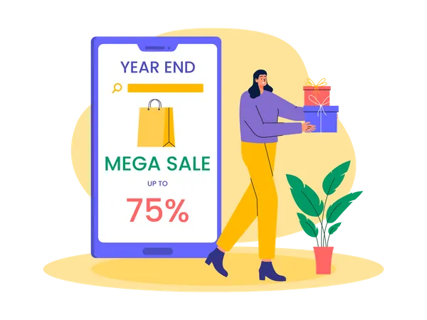 New year sale  Illustration