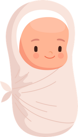 Newborn Baby  Illustration